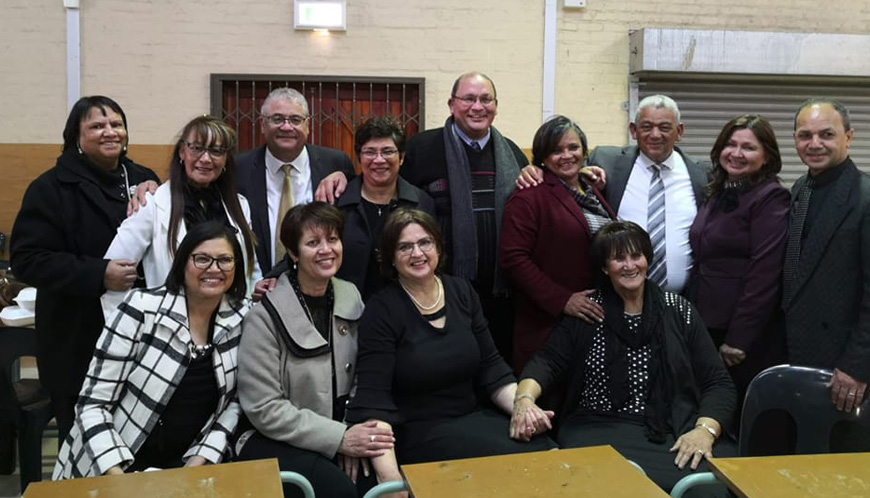 Former and current teachers of Ravensmead Senior Secondary School in 2022.